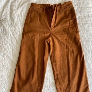 High rise GAP wide leg crop utility pants | sz 6